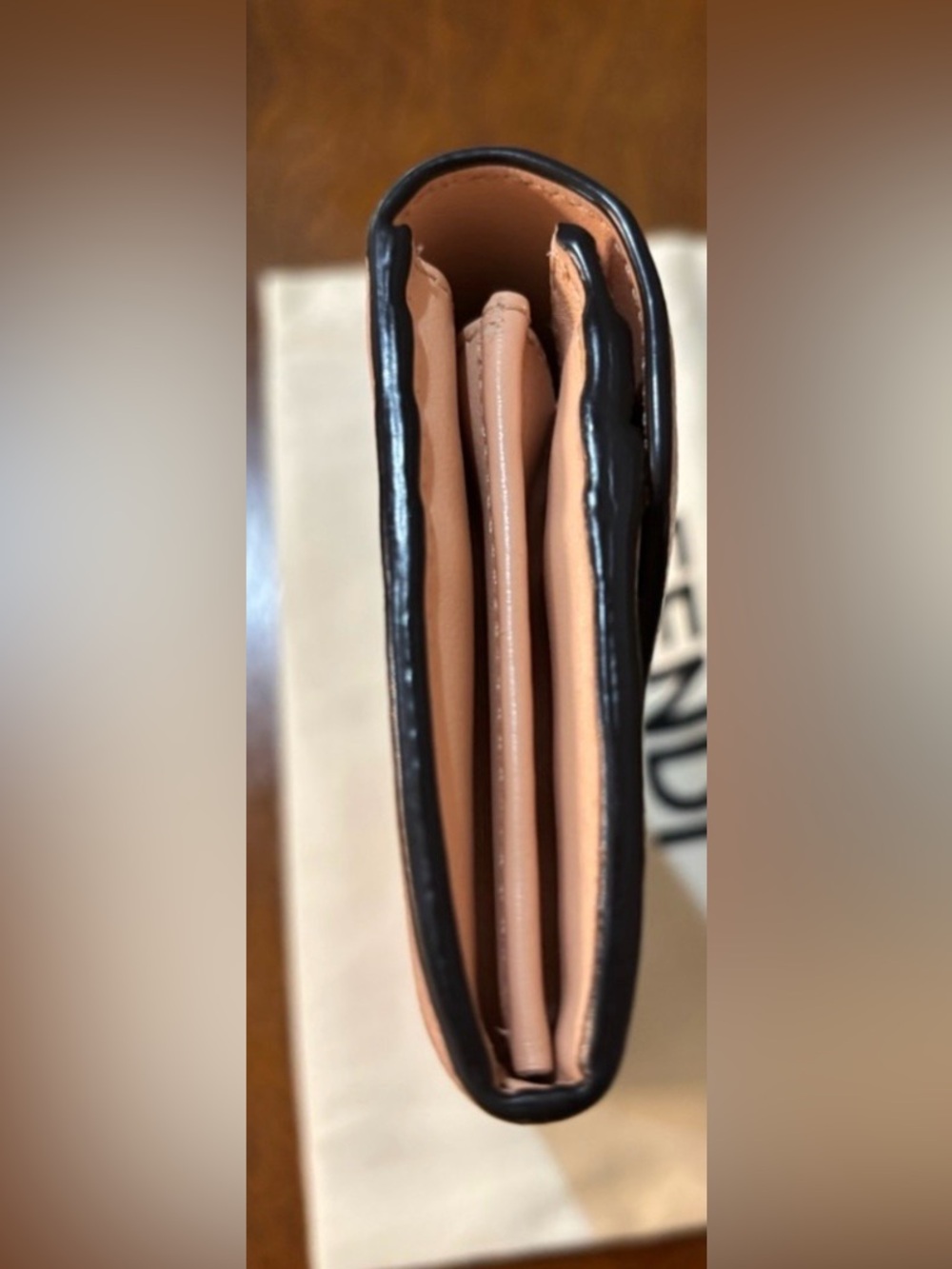 FENDI Authentic Pink nude leather long continental Wallet - Picture 6 of 11